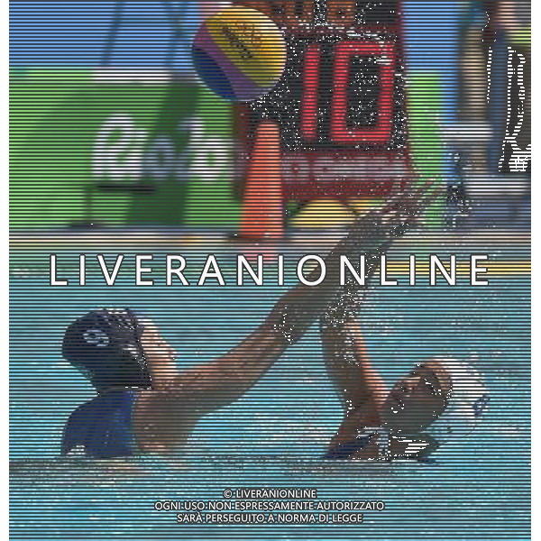 XXXI Olympic Games Giochi Olimpici Rio 2016 Rio de Janeiro - 09.08.2016 Pallanuoto Femminile Gruppo A Italia-Brasile Nella Foto:Bianconi Roberta-Pedrosa Camila /Ph.Vitez-Ag. Aldo Liverani