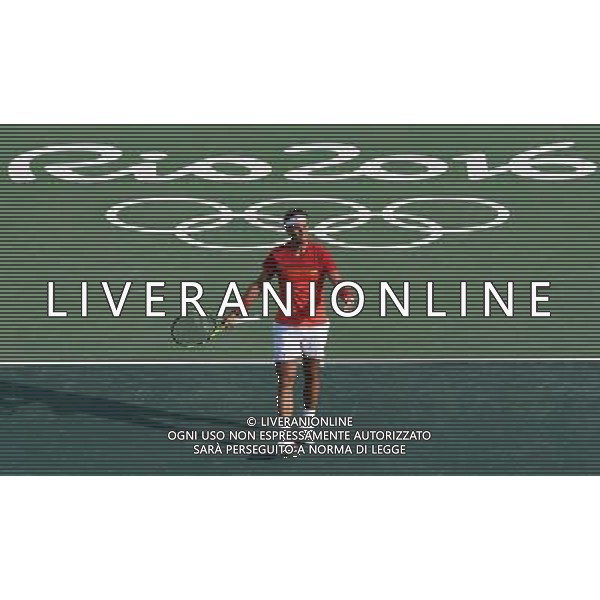 XXXI Olympic Games Giochi Olimpici Rio 2016 Rio de Janeiro - 09.08.2016 Tennis Singolare Maschile Secondo Turno Nella Foto:RAFAEL NADAL /Ph.Vitez-Ag. Aldo Liverani