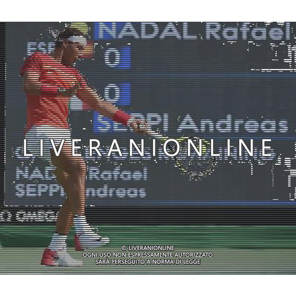 XXXI Olympic Games Giochi Olimpici Rio 2016 Rio de Janeiro - 09.08.2016 Tennis Singolare Maschile Secondo Turno Nella Foto: RAFAEL NADAL /Ph.Vitez-Ag. Aldo Liverani