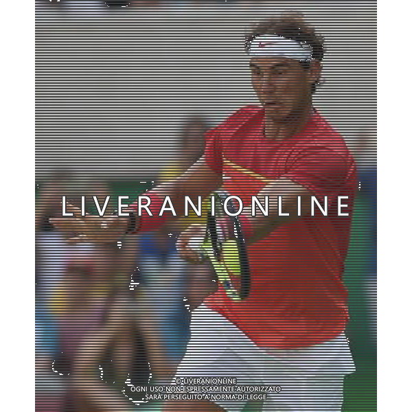 XXXI Olympic Games Giochi Olimpici Rio 2016 Rio de Janeiro - 09.08.2016 Tennis Singolare Maschile Secondo Turno Nella Foto: RAFAEL NADAL /Ph.Vitez-Ag. Aldo Liverani