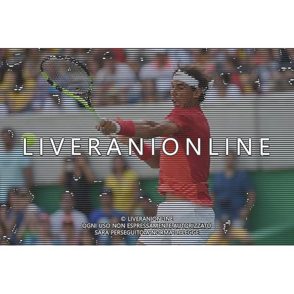 XXXI Olympic Games Giochi Olimpici Rio 2016 Rio de Janeiro - 09.08.2016 Tennis Singolare Maschile Secondo Turno Nella Foto: RAFAEL NADAL /Ph.Vitez-Ag. Aldo Liverani