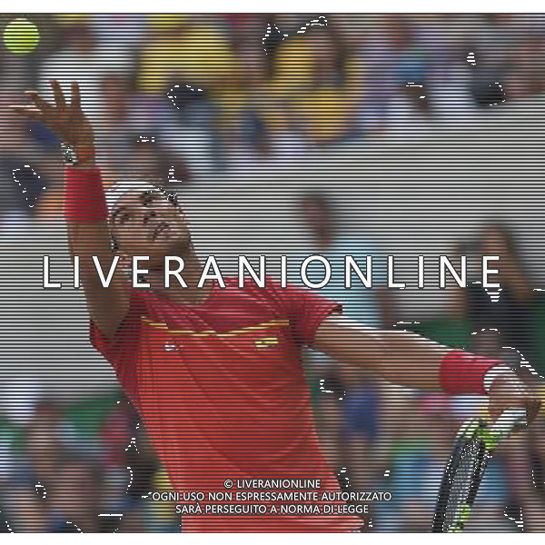 XXXI Olympic Games Giochi Olimpici Rio 2016 Rio de Janeiro - 09.08.2016 Tennis Singolare Maschile Secondo Turno Nella Foto: RAFAEL NADAL /Ph.Vitez-Ag. Aldo Liverani