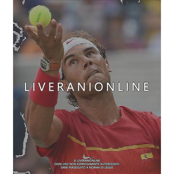 XXXI Olympic Games Giochi Olimpici Rio 2016 Rio de Janeiro - 09.08.2016 Tennis Singolare Maschile Secondo Turno Nella Foto: RAFAEL NADAL /Ph.Vitez-Ag. Aldo Liverani