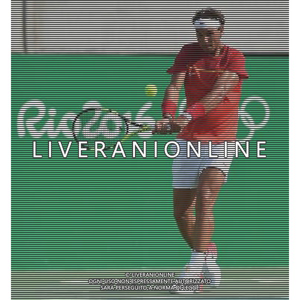 XXXI Olympic Games Giochi Olimpici Rio 2016 Rio de Janeiro - 09.08.2016 Tennis Singolare Maschile Secondo Turno Nella Foto: RAFAEL NADAL /Ph.Vitez-Ag. Aldo Liverani
