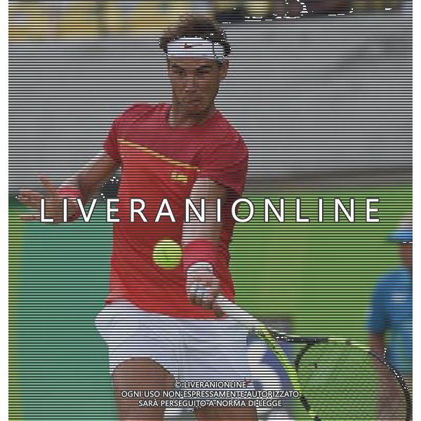 XXXI Olympic Games Giochi Olimpici Rio 2016 Rio de Janeiro - 09.08.2016 Tennis Singolare Maschile Secondo Turno Nella Foto: RAFAEL NADAL /Ph.Vitez-Ag. Aldo Liverani