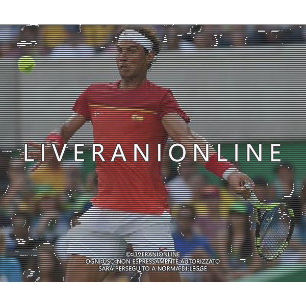 XXXI Olympic Games Giochi Olimpici Rio 2016 Rio de Janeiro - 09.08.2016 Tennis Singolare Maschile Secondo Turno Nella Foto: RAFAEL NADAL /Ph.Vitez-Ag. Aldo Liverani