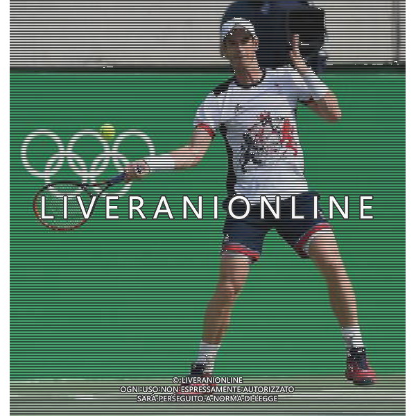 XXXI Olympic Games Giochi Olimpici Rio 2016 Rio de Janeiro - 09.08.2016 Tennis Singolare Maschile Secondo Turno Nella Foto:Monaco Juan (ARG) vs Murray Andy (GBR) /Ph.Vitez-Ag. Aldo Liverani