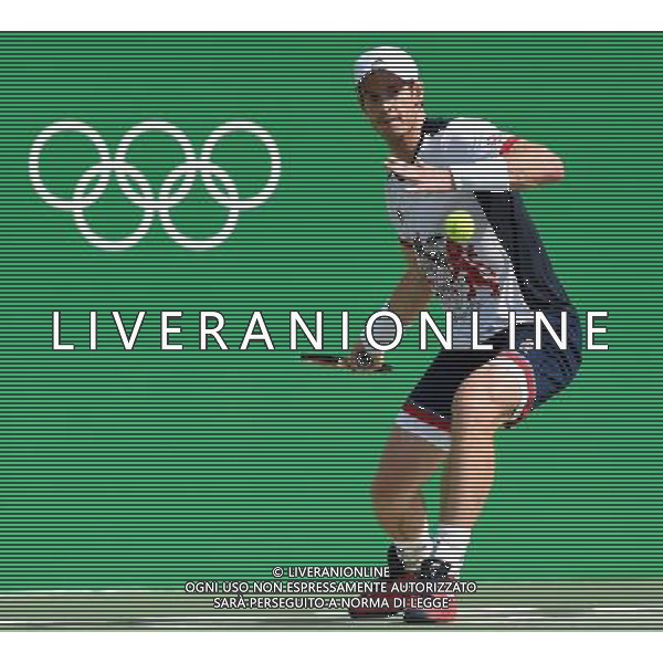 XXXI Olympic Games Giochi Olimpici Rio 2016 Rio de Janeiro - 09.08.2016 Tennis Singolare Maschile Secondo Turno Nella Foto:Monaco Juan (ARG) vs Murray Andy (GBR) /Ph.Vitez-Ag. Aldo Liverani