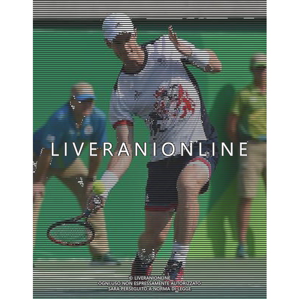 XXXI Olympic Games Giochi Olimpici Rio 2016 Rio de Janeiro - 09.08.2016 Tennis Singolare Maschile Secondo Turno Nella Foto:Monaco Juan (ARG) vs Murray Andy (GBR) /Ph.Vitez-Ag. Aldo Liverani