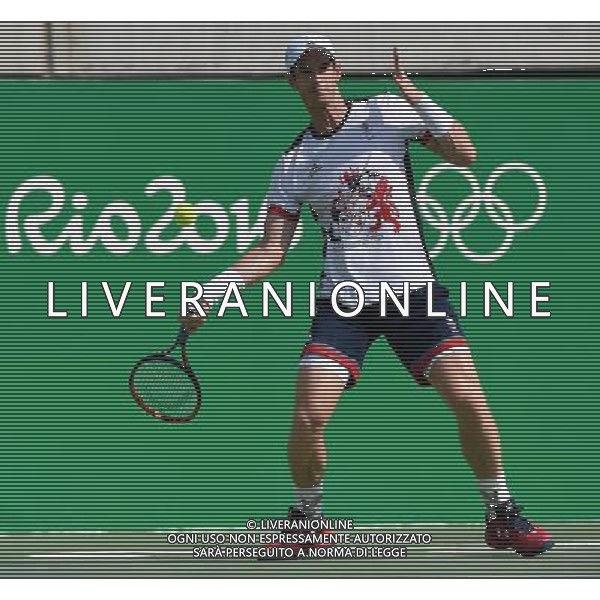 XXXI Olympic Games Giochi Olimpici Rio 2016 Rio de Janeiro - 09.08.2016 Tennis Singolare Maschile Secondo Turno Nella Foto:Monaco Juan (ARG) vs Murray Andy (GBR) /Ph.Vitez-Ag. Aldo Liverani