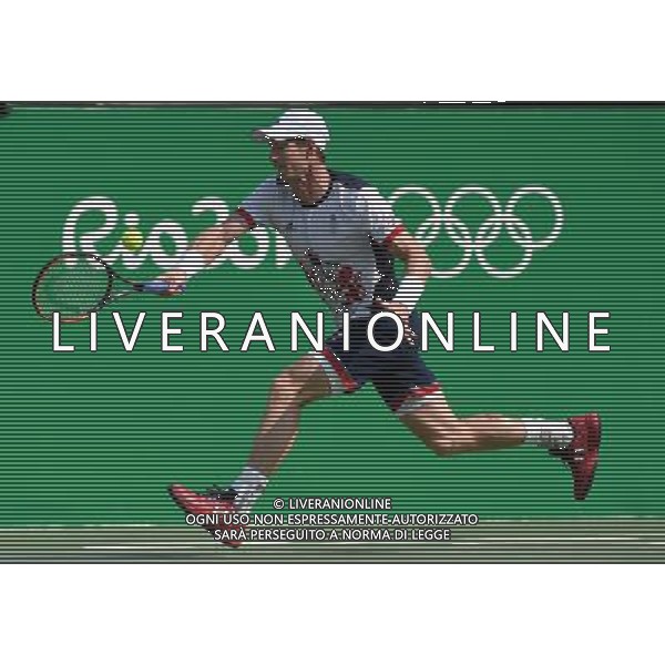 XXXI Olympic Games Giochi Olimpici Rio 2016 Rio de Janeiro - 09.08.2016 Tennis Singolare Maschile Secondo Turno Nella Foto:Monaco Juan (ARG) vs Murray Andy (GBR) /Ph.Vitez-Ag. Aldo Liverani