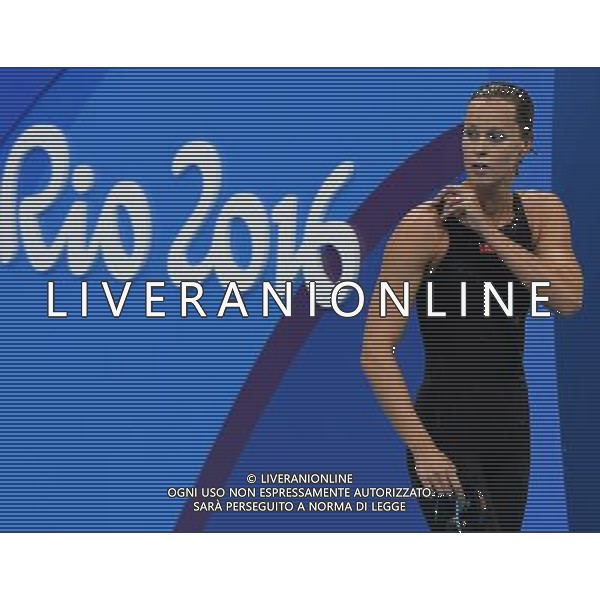 XXXI Olympic Games Giochi Olimpici Rio 2016 Rio de Janeiro - 09.08.2016 Nuoto Finali 200m Stile Libero Femminile Nella Foto:Federica Pellegrini Delusione /Ph.Vitez-Ag. Aldo Liverani