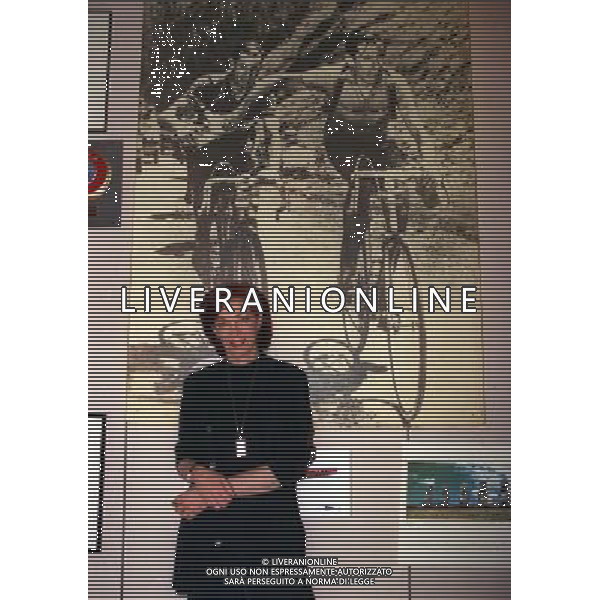 MILANO 23-03-2000 VISITA DI KATRINA SWITZER ALLA REDAZIONE DELLA GAZZETTA DELLO SPORT NELLA FOTO KATRINA SWITZER AG ALDO LIVERANI SAS