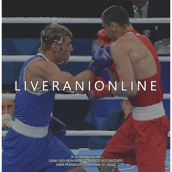 XXXI Olympic Games Giochi Olimpici Rio 2016 Rio de Janeiro - 07.08.2016 Quarti di Finale Boxe 91Kg Nella Foto:Tishchenko Evgeny (RUS) vs Russo Clemente (ITA) /Ph.Vitez-Ag. Aldo Liverani