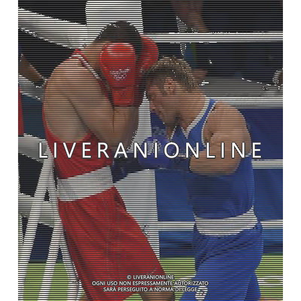 XXXI Olympic Games Giochi Olimpici Rio 2016 Rio de Janeiro - 07.08.2016 Quarti di Finale Boxe 91Kg Nella Foto:Tishchenko Evgeny (RUS) vs Russo Clemente (ITA) /Ph.Vitez-Ag. Aldo Liverani