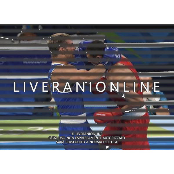 XXXI Olympic Games Giochi Olimpici Rio 2016 Rio de Janeiro - 07.08.2016 Quarti di Finale Boxe 91Kg Nella Foto:Tishchenko Evgeny (RUS) vs Russo Clemente (ITA) /Ph.Vitez-Ag. Aldo Liverani