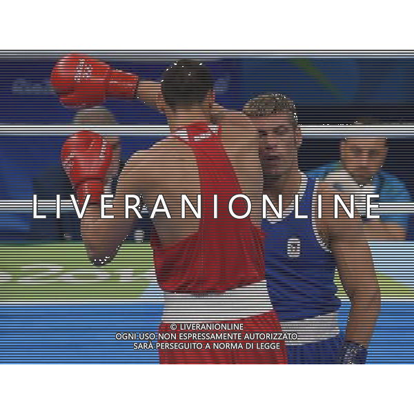 XXXI Olympic Games Giochi Olimpici Rio 2016 Rio de Janeiro - 07.08.2016 Quarti di Finale Boxe 91Kg Nella Foto:Tishchenko Evgeny (RUS) vs Russo Clemente (ITA) /Ph.Vitez-Ag. Aldo Liverani