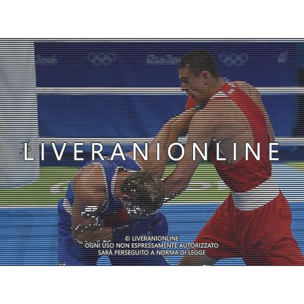 XXXI Olympic Games Giochi Olimpici Rio 2016 Rio de Janeiro - 07.08.2016 Quarti di Finale Boxe 91Kg Nella Foto:Tishchenko Evgeny (RUS) vs Russo Clemente (ITA) /Ph.Vitez-Ag. Aldo Liverani