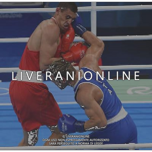 XXXI Olympic Games Giochi Olimpici Rio 2016 Rio de Janeiro - 07.08.2016 Quarti di Finale Boxe 91Kg Nella Foto:Tishchenko Evgeny (RUS) vs Russo Clemente (ITA) /Ph.Vitez-Ag. Aldo Liverani