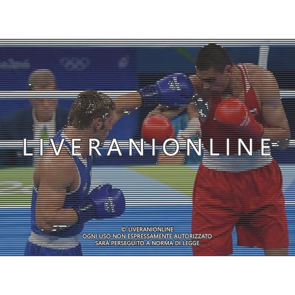 XXXI Olympic Games Giochi Olimpici Rio 2016 Rio de Janeiro - 07.08.2016 Quarti di Finale Boxe 91Kg Nella Foto:Tishchenko Evgeny (RUS) vs Russo Clemente (ITA) /Ph.Vitez-Ag. Aldo Liverani
