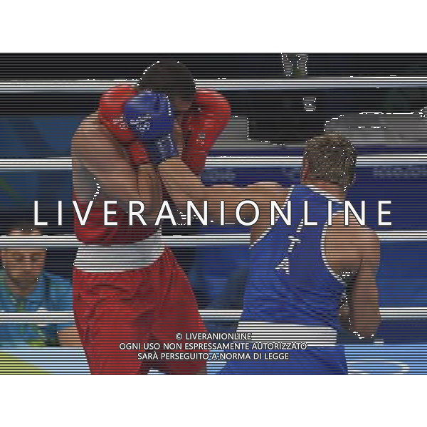 XXXI Olympic Games Giochi Olimpici Rio 2016 Rio de Janeiro - 07.08.2016 Quarti di Finale Boxe 91Kg Nella Foto:Tishchenko Evgeny (RUS) vs Russo Clemente (ITA) /Ph.Vitez-Ag. Aldo Liverani