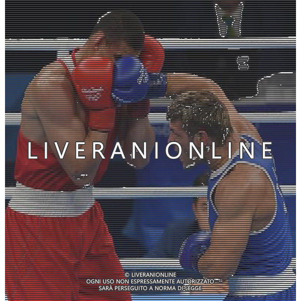 XXXI Olympic Games Giochi Olimpici Rio 2016 Rio de Janeiro - 07.08.2016 Quarti di Finale Boxe 91Kg Nella Foto:Tishchenko Evgeny (RUS) vs Russo Clemente (ITA) /Ph.Vitez-Ag. Aldo Liverani