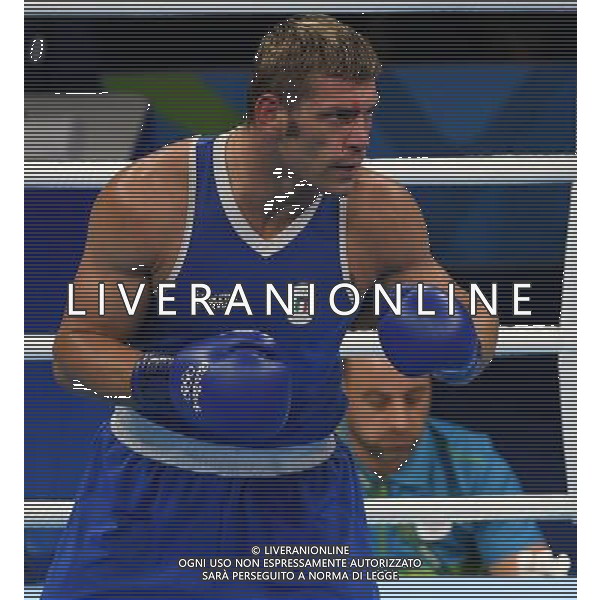 XXXI Olympic Games Giochi Olimpici Rio 2016 Rio de Janeiro - 07.08.2016 Quarti di Finale Boxe 91Kg Nella Foto:Tishchenko Evgeny (RUS) vs Russo Clemente (ITA) /Ph.Vitez-Ag. Aldo Liverani