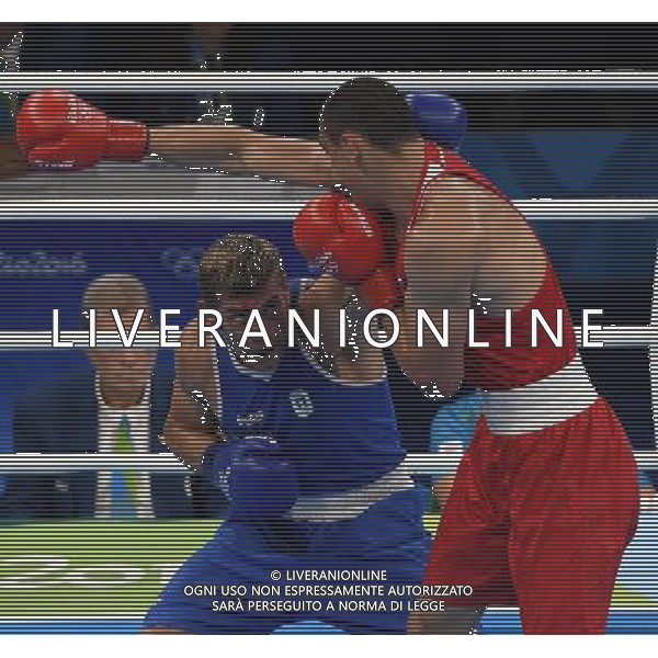 XXXI Olympic Games Giochi Olimpici Rio 2016 Rio de Janeiro - 07.08.2016 Quarti di Finale Boxe 91Kg Nella Foto:Tishchenko Evgeny (RUS) vs Russo Clemente (ITA) /Ph.Vitez-Ag. Aldo Liverani