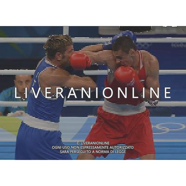 XXXI Olympic Games Giochi Olimpici Rio 2016 Rio de Janeiro - 07.08.2016 Quarti di Finale Boxe 91Kg Nella Foto:Tishchenko Evgeny (RUS) vs Russo Clemente (ITA) /Ph.Vitez-Ag. Aldo Liverani