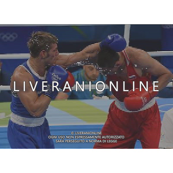 XXXI Olympic Games Giochi Olimpici Rio 2016 Rio de Janeiro - 07.08.2016 Quarti di Finale Boxe 91Kg Nella Foto:Tishchenko Evgeny (RUS) vs Russo Clemente (ITA) /Ph.Vitez-Ag. Aldo Liverani