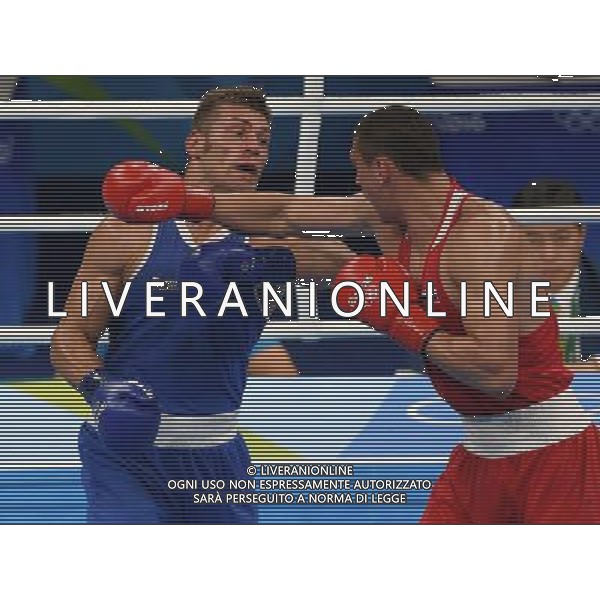XXXI Olympic Games Giochi Olimpici Rio 2016 Rio de Janeiro - 07.08.2016 Quarti di Finale Boxe 91Kg Nella Foto:Tishchenko Evgeny (RUS) vs Russo Clemente (ITA) /Ph.Vitez-Ag. Aldo Liverani