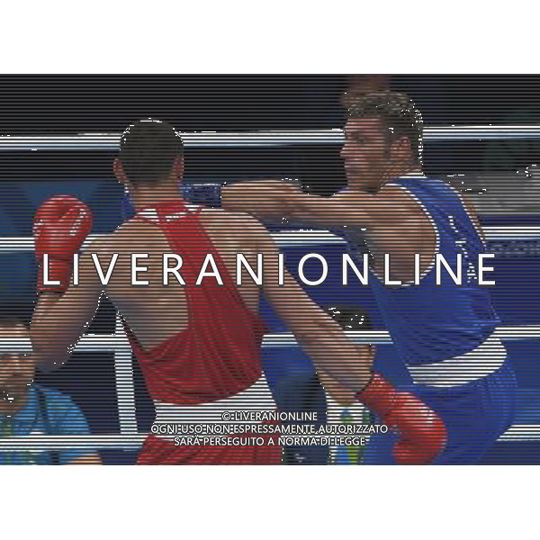 XXXI Olympic Games Giochi Olimpici Rio 2016 Rio de Janeiro - 07.08.2016 Quarti di Finale Boxe 91Kg Nella Foto:Tishchenko Evgeny (RUS) vs Russo Clemente (ITA) /Ph.Vitez-Ag. Aldo Liverani