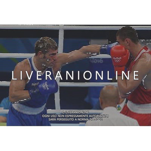 XXXI Olympic Games Giochi Olimpici Rio 2016 Rio de Janeiro - 07.08.2016 Quarti di Finale Boxe 91Kg Nella Foto:Tishchenko Evgeny (RUS) vs Russo Clemente (ITA) /Ph.Vitez-Ag. Aldo Liverani