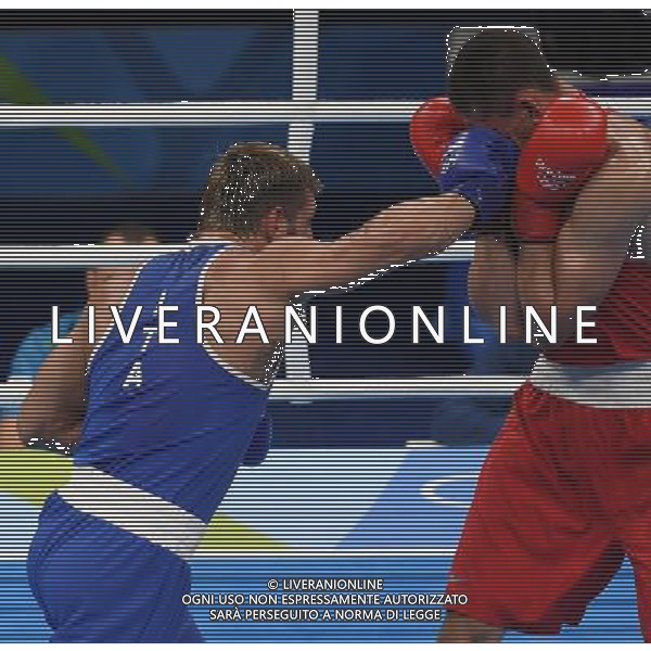 XXXI Olympic Games Giochi Olimpici Rio 2016 Rio de Janeiro - 07.08.2016 Quarti di Finale Boxe 91Kg Nella Foto:Tishchenko Evgeny (RUS) vs Russo Clemente (ITA) /Ph.Vitez-Ag. Aldo Liverani