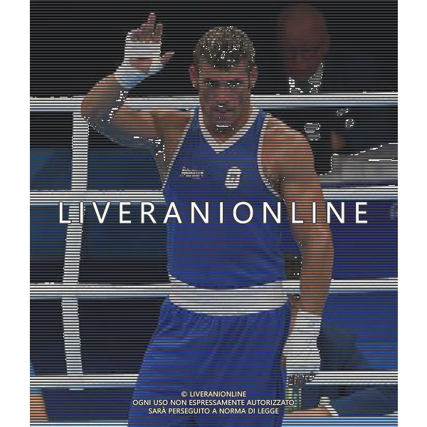 XXXI Olympic Games Giochi Olimpici Rio 2016 Rio de Janeiro - 07.08.2016 Quarti di Finale Boxe 91Kg Nella Foto:Russo Clemente (ITA) delusione /Ph.Vitez-Ag. Aldo Liverani