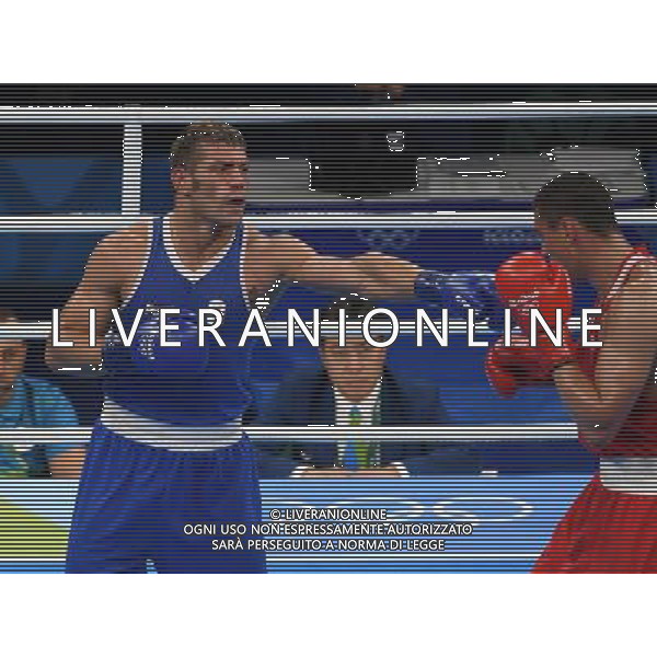 XXXI Olympic Games Giochi Olimpici Rio 2016 Rio de Janeiro - 07.08.2016 Quarti di Finale Boxe 91Kg Nella Foto:Tishchenko Evgeny (RUS) vs Russo Clemente (ITA) /Ph.Vitez-Ag. Aldo Liverani