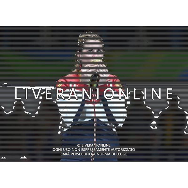 XXXI Olympic Games Giochi Olimpici Rio 2016 Rio de Janeiro - 10.08.2016 Finale Scherma Fioretto Femminile Nella Foto:Inna Deriglazova (RUS) Premiazione /Ph.Vitez-Ag. Aldo Liverani