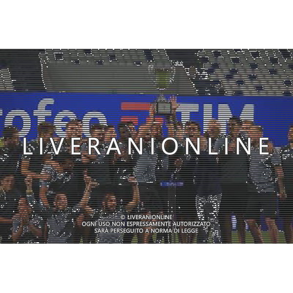 MILAN - CELTA VIGO - SASSUOLO TROFEO TIM REGGIO EMILIA 10 AGOSTO 2016 NELLA FOTO LA PREMIAZIONE CON LA CONSEGNA DELLA COPPA AL CELTA VIGO VINCITORE DEL TROFEO ©GS/AGENZIA ALDO LIVERANI SAS