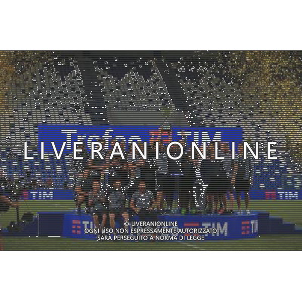 MILAN - CELTA VIGO - SASSUOLO TROFEO TIM REGGIO EMILIA 10 AGOSTO 2016 NELLA FOTO LA PREMIAZIONE CON LA CONSEGNA DELLA COPPA AL CELTA VIGO VINCITORE DEL TROFEO ©GS/AGENZIA ALDO LIVERANI SAS