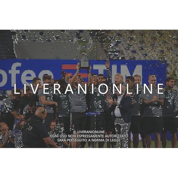 MILAN - CELTA VIGO - SASSUOLO TROFEO TIM REGGIO EMILIA 10 AGOSTO 2016 NELLA FOTO LA PREMIAZIONE CON LA CONSEGNA DELLA COPPA AL CELTA VIGO VINCITORE DEL TROFEO ©GS/AGENZIA ALDO LIVERANI SAS