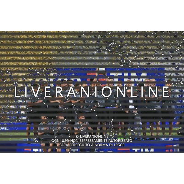 MILAN - CELTA VIGO - SASSUOLO TROFEO TIM REGGIO EMILIA 10 AGOSTO 2016 NELLA FOTO LA PREMIAZIONE CON LA CONSEGNA DELLA COPPA AL CELTA VIGO VINCITORE DEL TROFEO ©GS/AGENZIA ALDO LIVERANI SAS