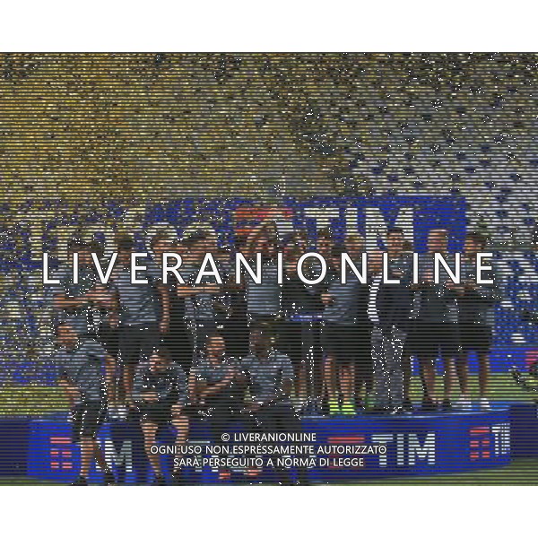 MILAN - CELTA VIGO - SASSUOLO TROFEO TIM REGGIO EMILIA 10 AGOSTO 2016 NELLA FOTO LA PREMIAZIONE CON LA CONSEGNA DELLA COPPA AL CELTA VIGO VINCITORE DEL TROFEO ©GS/AGENZIA ALDO LIVERANI SAS