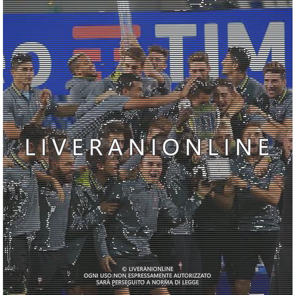 MILAN - CELTA VIGO - SASSUOLO TROFEO TIM REGGIO EMILIA 10 AGOSTO 2016 NELLA FOTO LA PREMIAZIONE CON LA CONSEGNA DELLA COPPA AL CELTA VIGO VINCITORE DEL TROFEO ©GS/AGENZIA ALDO LIVERANI SAS