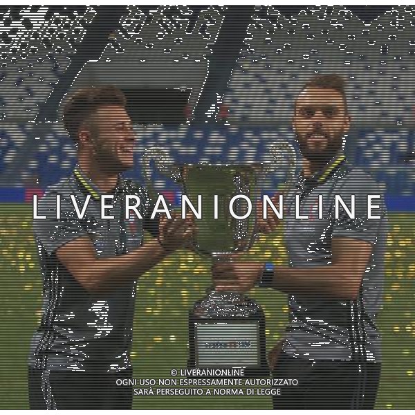 MILAN - CELTA VIGO - SASSUOLO TROFEO TIM REGGIO EMILIA 10 AGOSTO 2016 NELLA FOTO LA PREMIAZIONE CON LA CONSEGNA DELLA COPPA AL CELTA VIGO VINCITORE DEL TROFEO ©GS/AGENZIA ALDO LIVERANI SAS