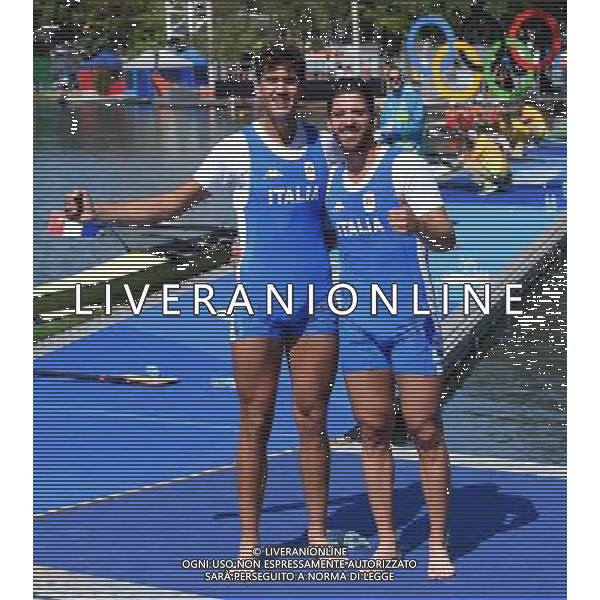 XXXI Olympic Games Giochi Olimpici Rio 2016 Rio de Janeiro - 11.08.2016 Canottaggio Finale 2 Senza Nella Foto:Marco Di Costanzo Giovanni Abbagnale /Ph.Vitez-Ag. Aldo Liverani