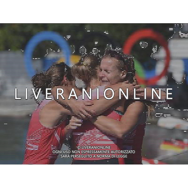 XXXI Olympic Games Giochi Olimpici Rio 2016 Rio de Janeiro - 11.08.2016 Canottaggio Finale 4 di Coppia Femminile Nella Foto:Esultanza della squadra Polacca /Ph.Vitez-Ag. Aldo Liverani