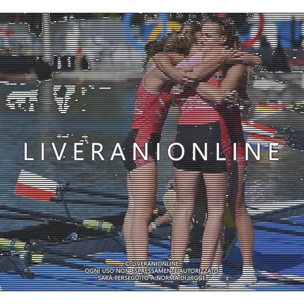 XXXI Olympic Games Giochi Olimpici Rio 2016 Rio de Janeiro - 11.08.2016 Canottaggio Finale 4 di Coppia Femminile Nella Foto:Esultanza della squadra Polacca /Ph.Vitez-Ag. Aldo Liverani