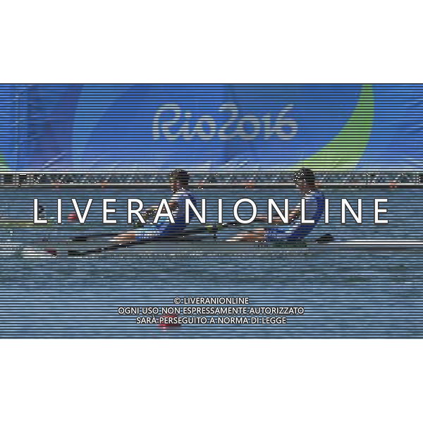 XXXI Olympic Games Giochi Olimpici Rio 2016 Rio de Janeiro - 11.08.2016 Canottaggio FInale 2 Senza Maschile Nella Foto:La gioia di Di Costanzo e Abagnale /Ph.Vitez-Ag. Aldo Liverani