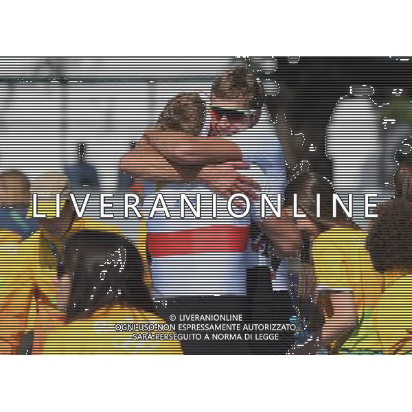 XXXI Olympic Games Giochi Olimpici Rio 2016 Rio de Janeiro - 11.08.2016 Canottaggio Finale 4 di Coppia Maschile Nella Foto:La Germania festeggia la vittoria /Ph.Vitez-Ag. Aldo Liverani