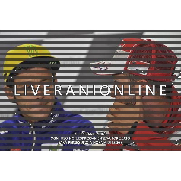 Valentino Rossi e Andrea Dovizioso durante la conferenza stampa - Conferenza stampa del GP di Austria MOTOMONDIALE 11 Agosto 2016 ©Piazzolla/AGENZIA ALDO LIVERANI SAS